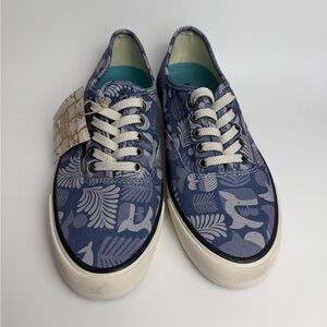 SeaVees + CIMWI Legend Cotton Sneakers Men's 8 Herringbone Twill Ocean Blue